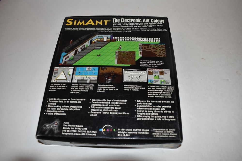 SimAnt (PC, 1991) Includes Game, Box, And Manual (FRN50)