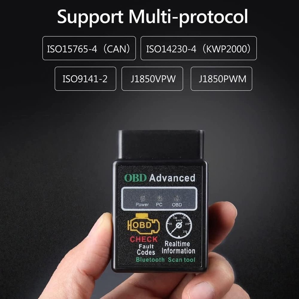 OBD2 Bluetooth ELM327, Universal Auto Engine Diagnostic Scanner OBDII Scan Tool