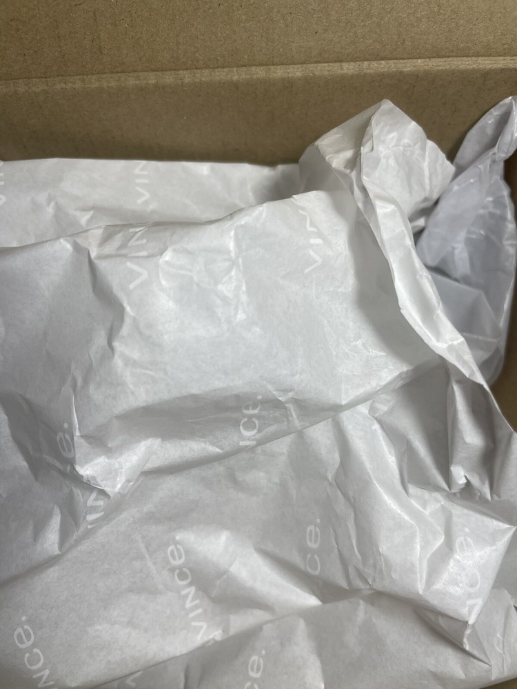 Vince Brown Empty Shoe 12x5.5x4” ” Box Drawstring Dust Bag Logo Tissue Inserts