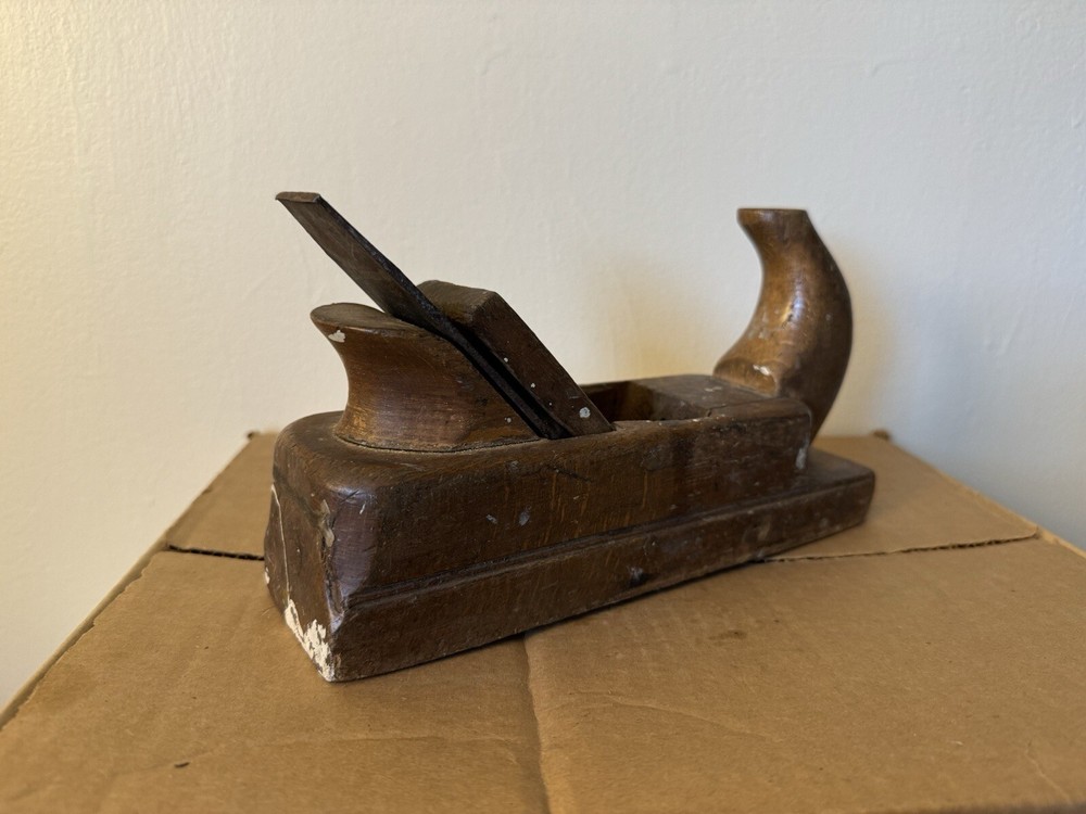 VINTAGE Solid Wood Smoothing Plane Danish JPBO with Adjustable Plane Iron