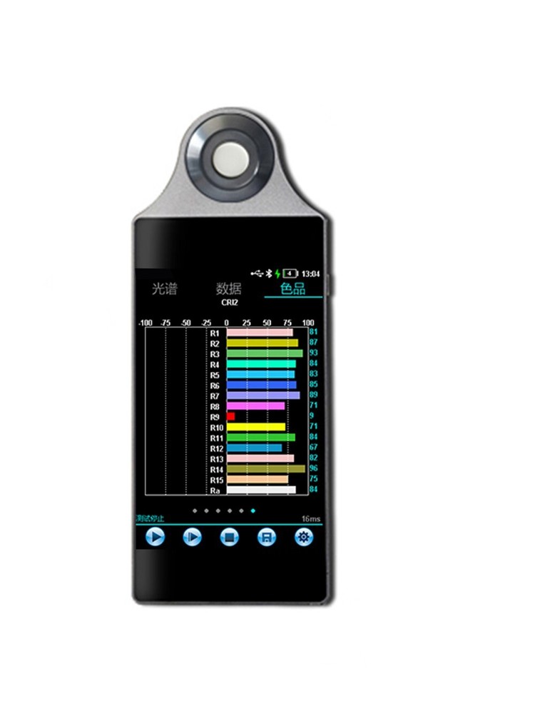 Spectral Illuminance Meter Light Spectrometer with Type-C Interface Touch Screen
