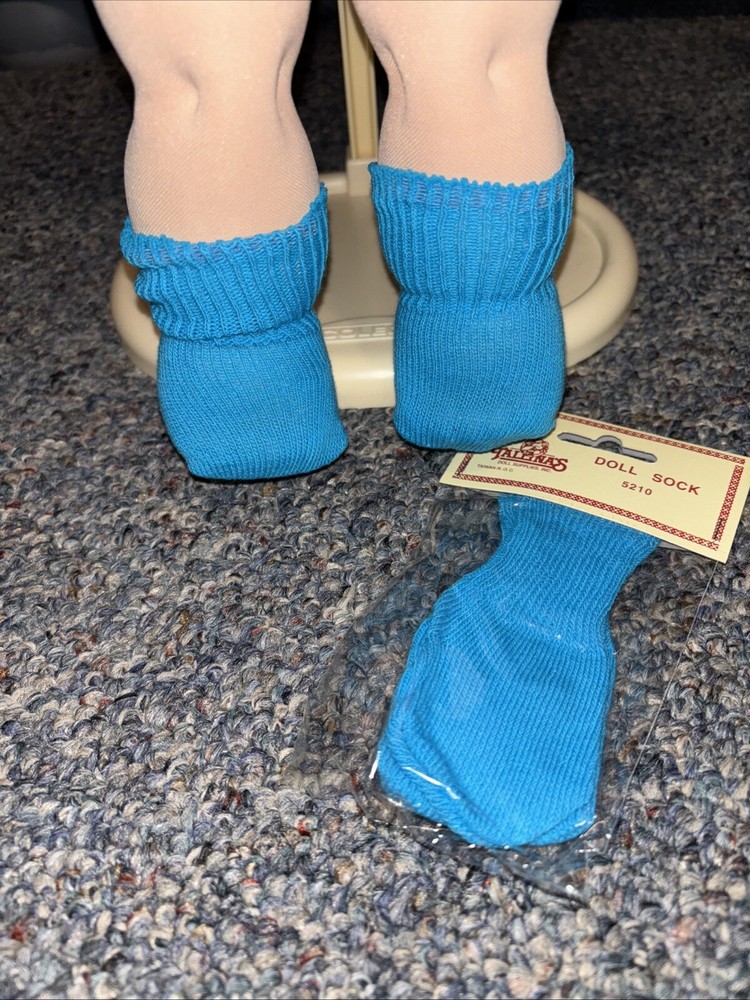 Fits Cabbage Patch Kid /Doll New Blue Socks