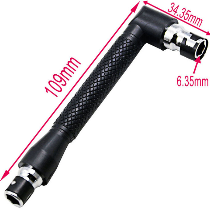 1set L-shaped Socket Extension Screwdriver Sleeve Multi-function Repair Wrench