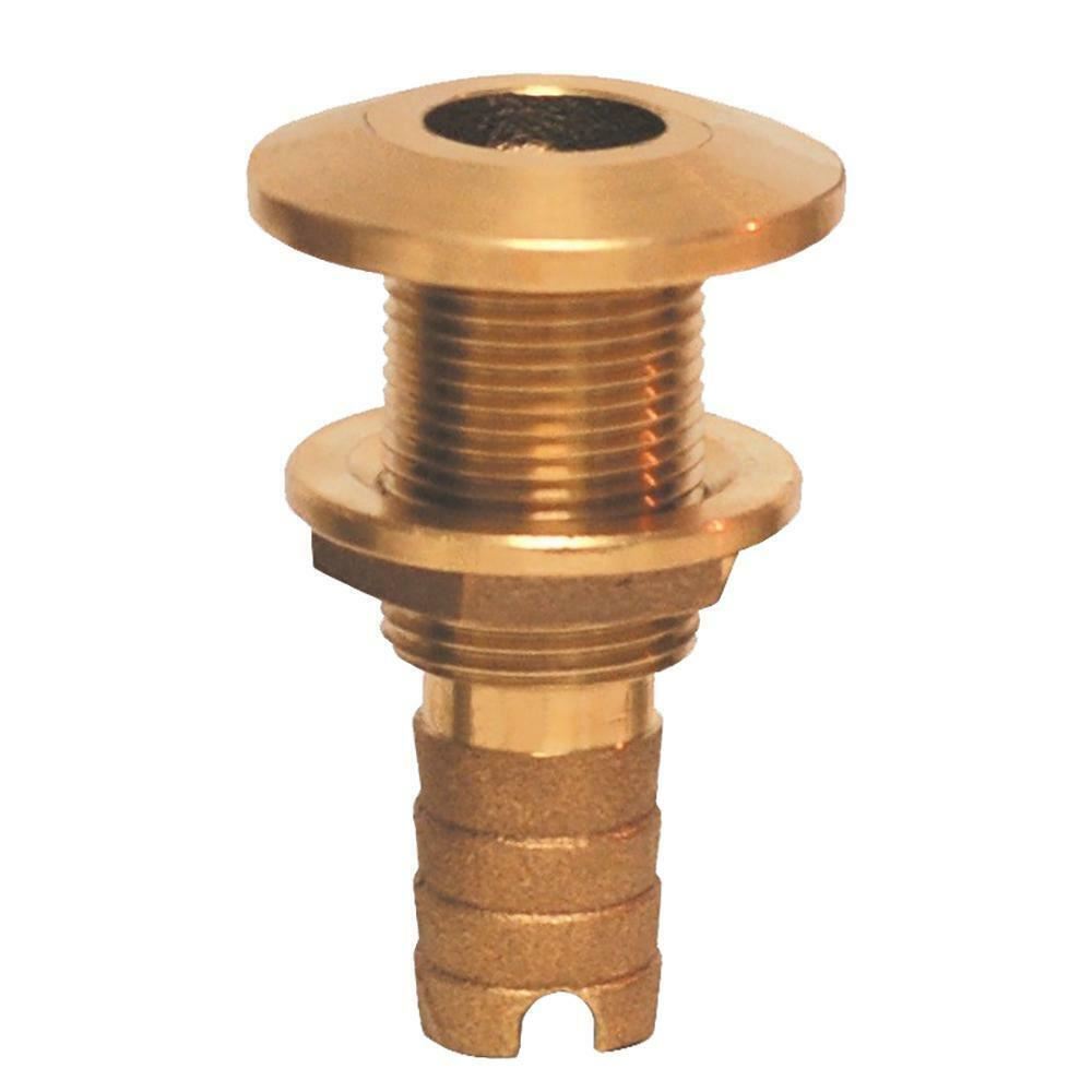 Groco 1-1/8" Bronze Hose Barb Thru-Hull Fitting #HTH-1125