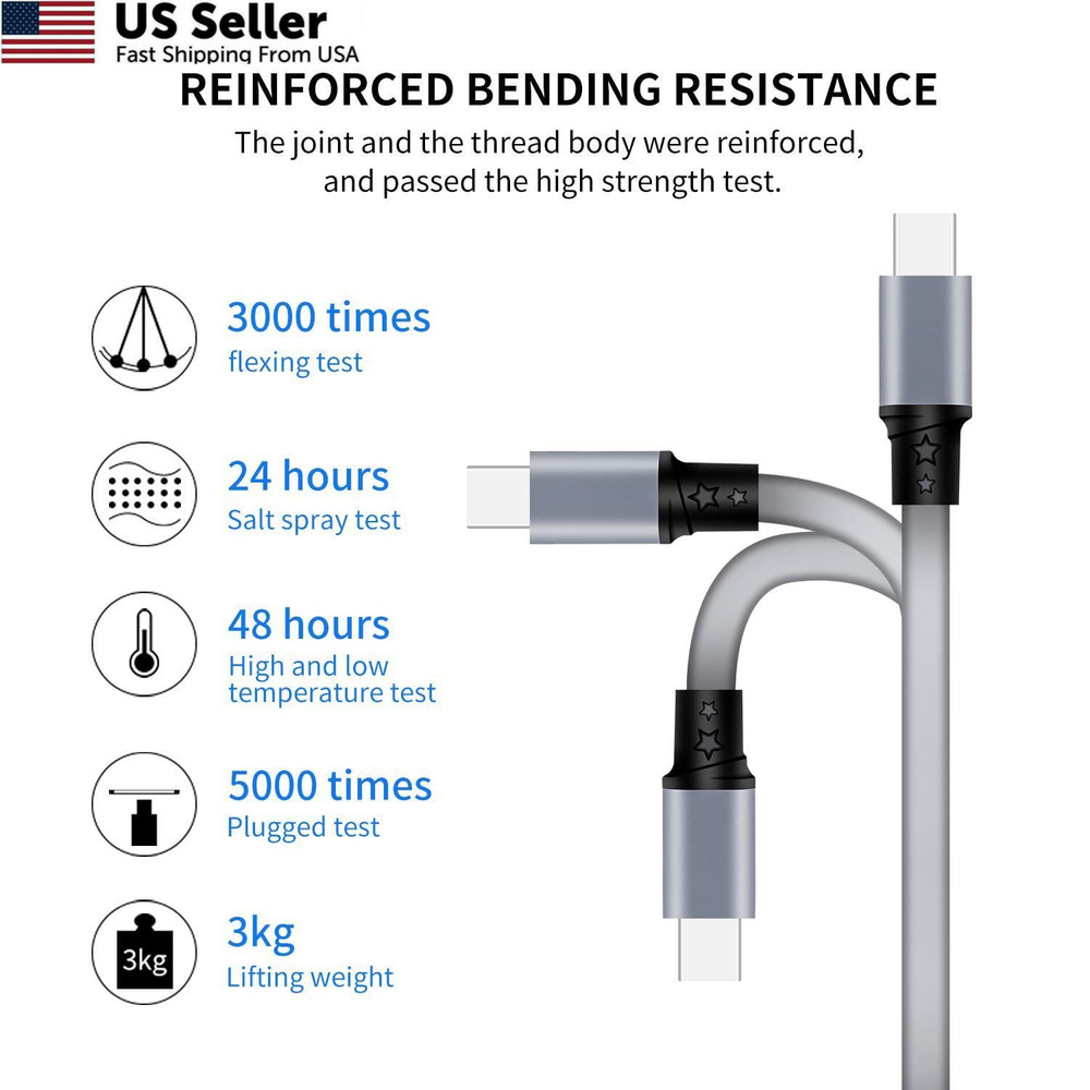 Multi Charging Cable,Retractable USB A to 3 in 1 3.3ft, (3.3ft/Gray)