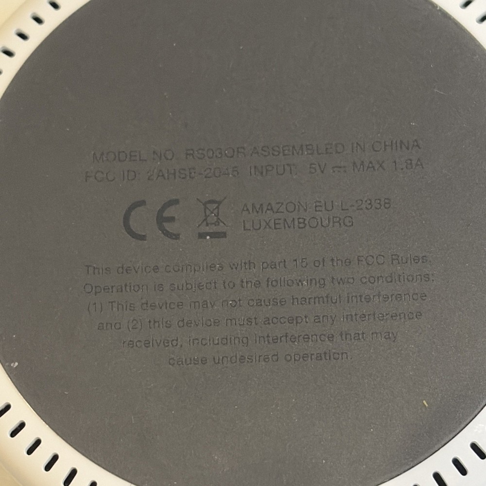 Amazon Echo Dot 2nd Generation Smart Speaker Model RS03QR Tested