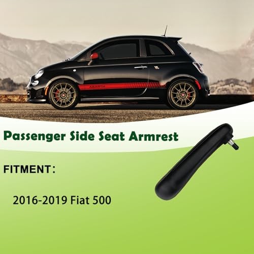 Front Right Passenger Side Seat Armrest Adjustable Black Front Passenger Side