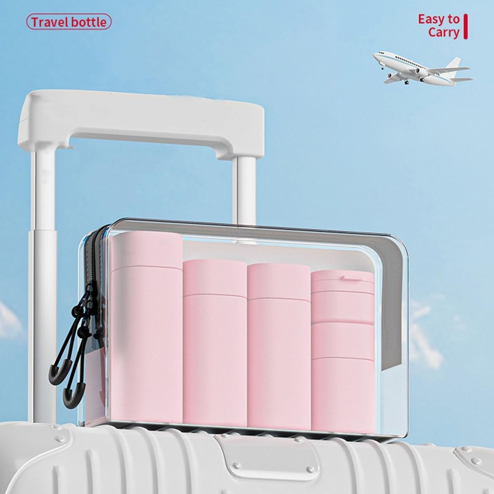 cirea Travel Bottles Set - TSA Approved Leak Proof Squeezable white