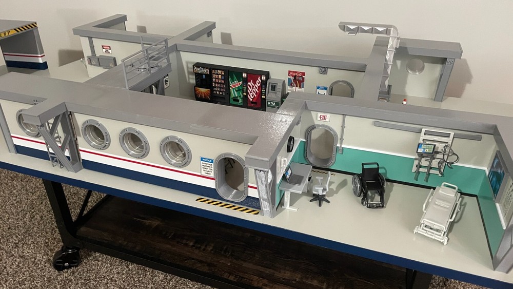 GI Joe USS Flagg Custom Base Diorama Electrical Boxes Access Panel 1:18 Scale