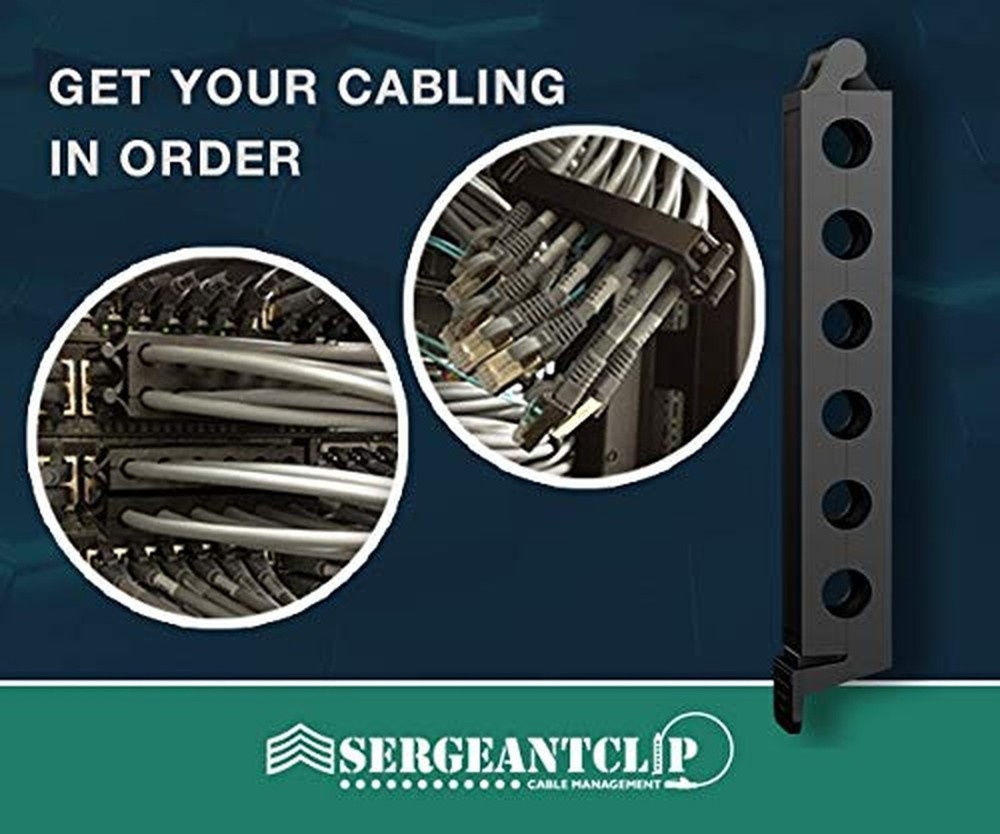 Cable Management SergeantClip 10 x 6 Port Bundle
