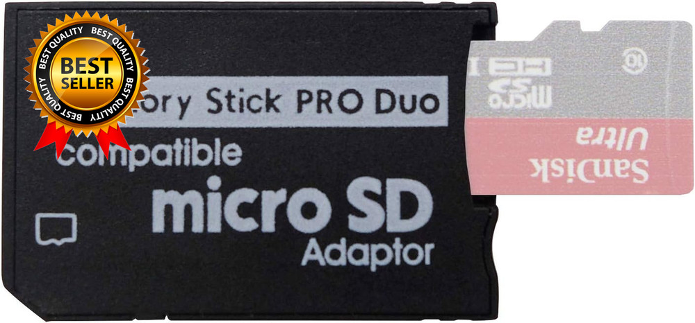 PSP Memory Stick Adapter,  Micro SD to Memory Stick PRO