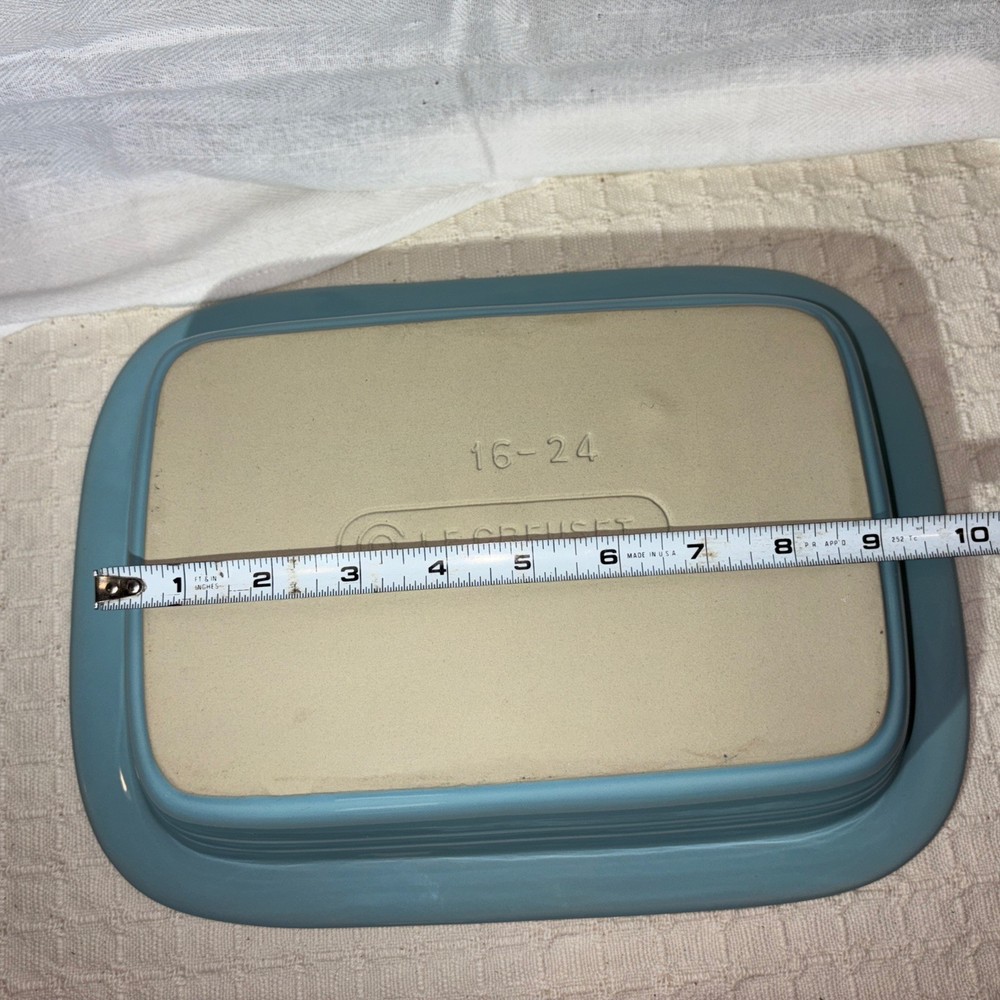 Le Creuset Light Blue Rectangular Casserole Pan Baking Dish 16-24