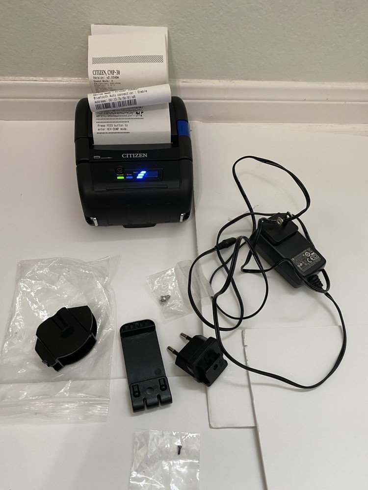 Citizen CMP-30BT 30BTIUM Bluetooth Mobile Receipt Barcode Printer