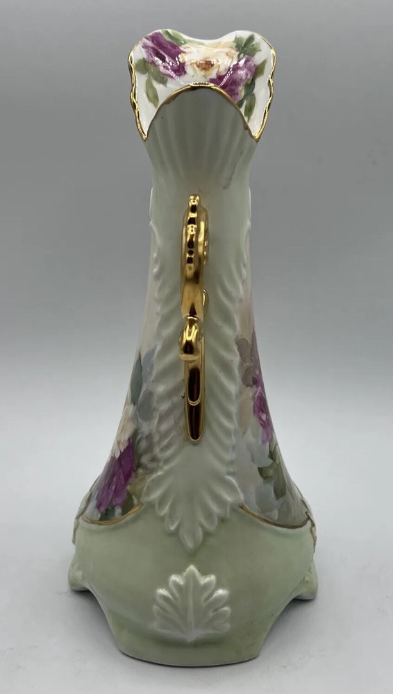 Hand painted Vintage LOOKING pitcher. Signed and dated on bottom