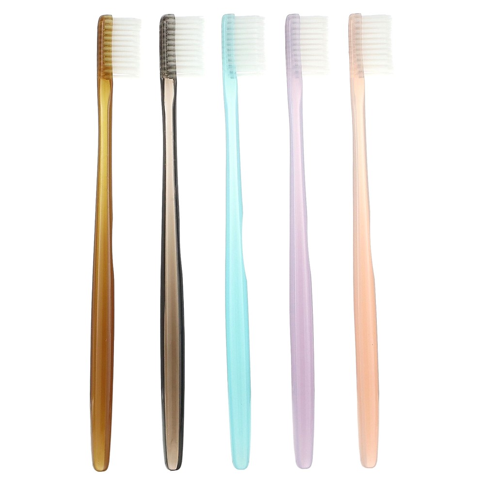 Ultra Soft Toothbrush, Crystal Compact, 5 Toothbrushes