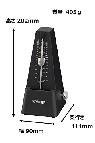Yamaha MP-90BK Metronome Black Classic Triangular Pyramid Japan New