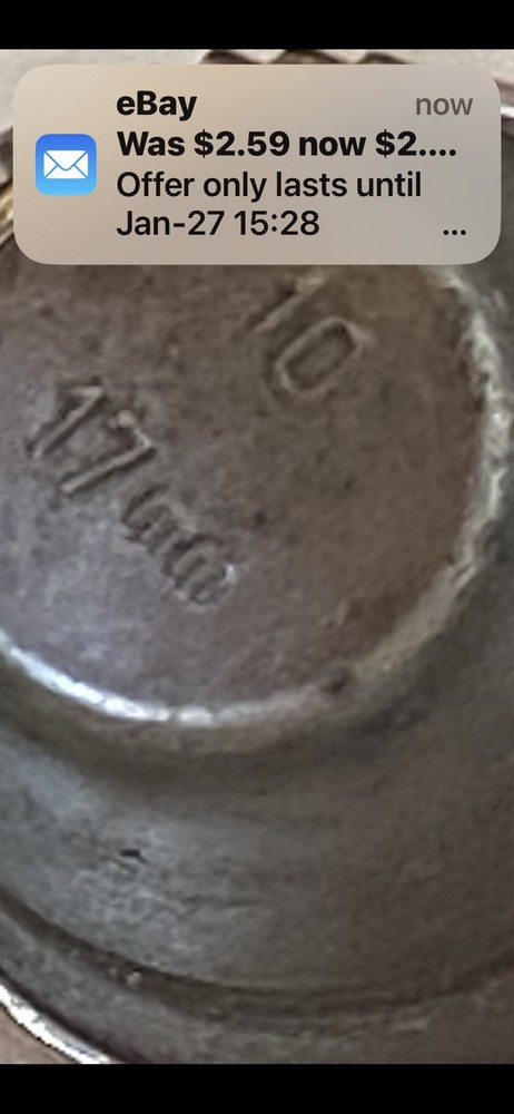 Vintage Sewing Thimble 17 mm (10) From W Germany