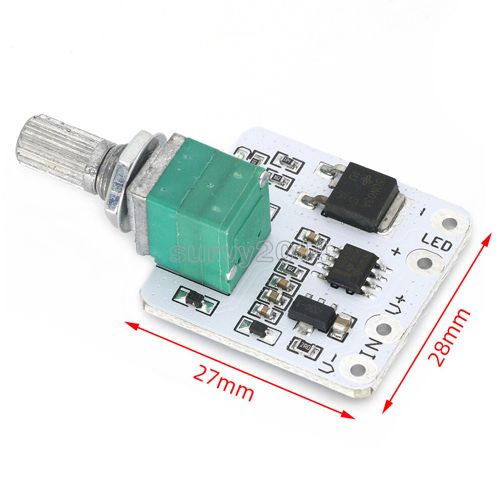 LED Constant Voltage Dimmer Module + Switch Board Brightness Knob For Strip
