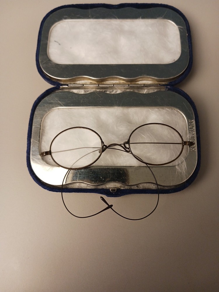 Antique Glasses With Case 1920's