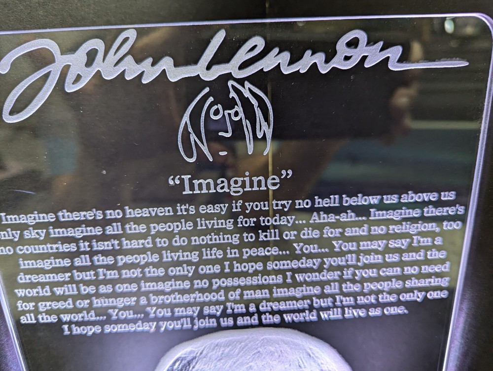 John Lennon Imagine L.E.D. Large light display