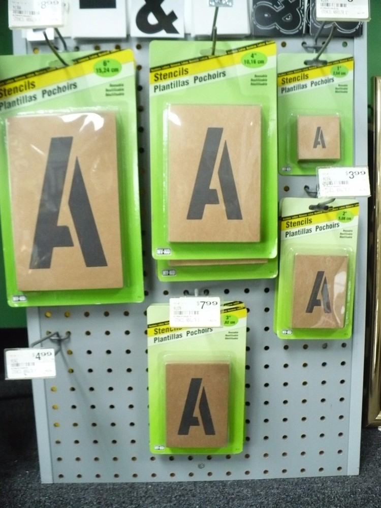 Letter and Number Stencil Kit 1 " Reusable