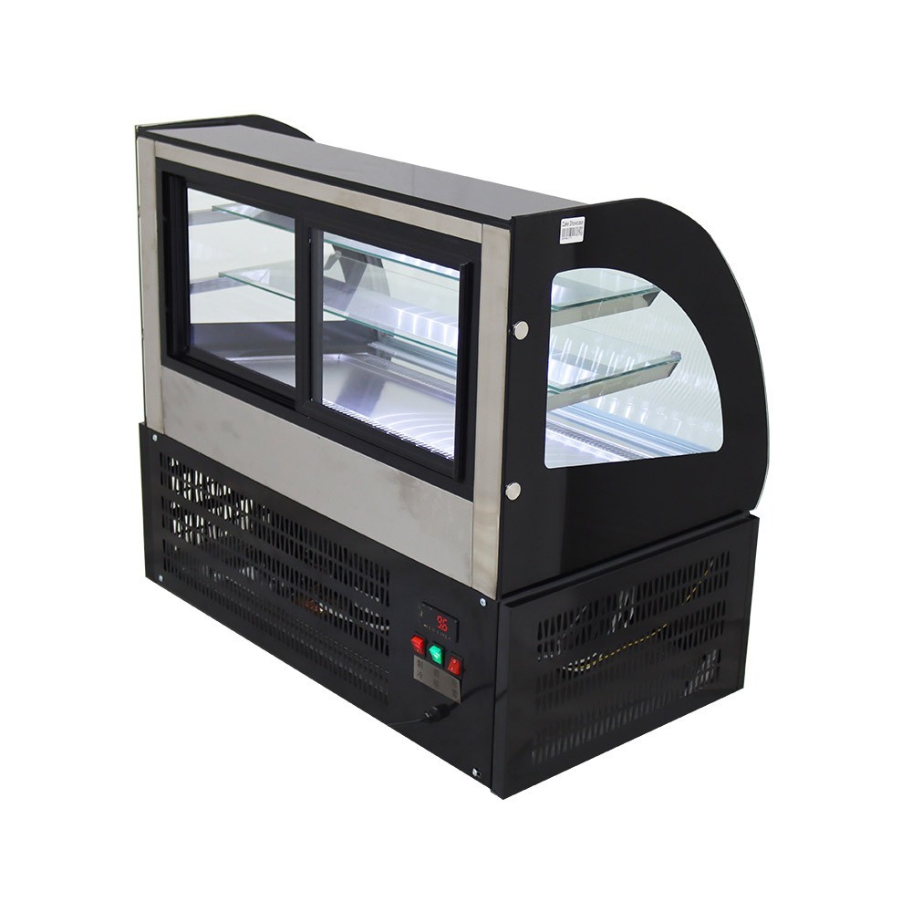 220V 3 Layers White LED Lighting Refrigerated Cake Display Cabinet Showcase