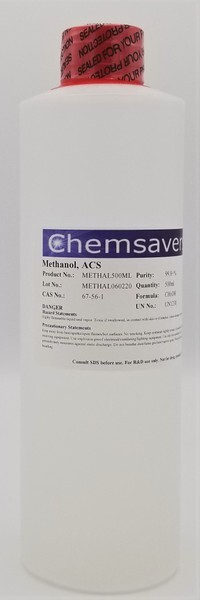 Methanol, ACS, 99.8+%, 500ml