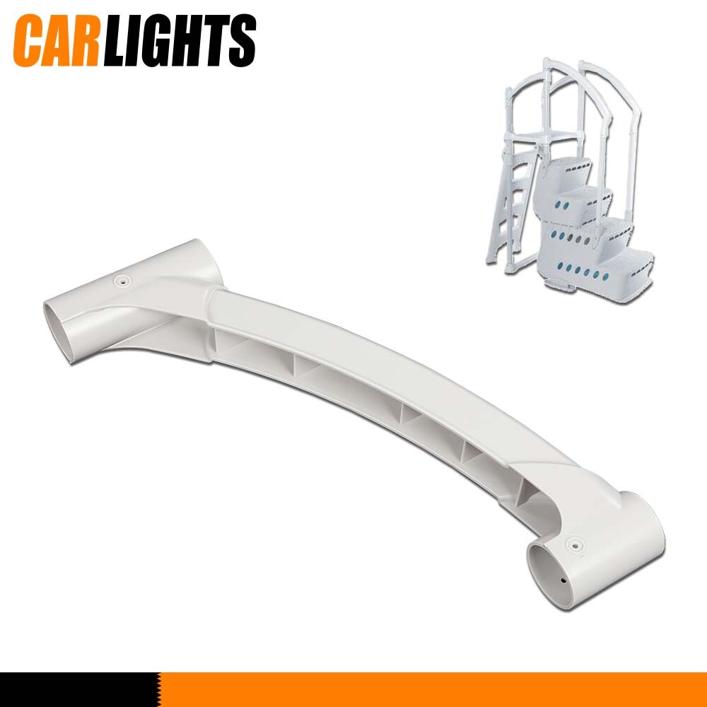 White Short Handrail for Above Ground Swimming Pool Step