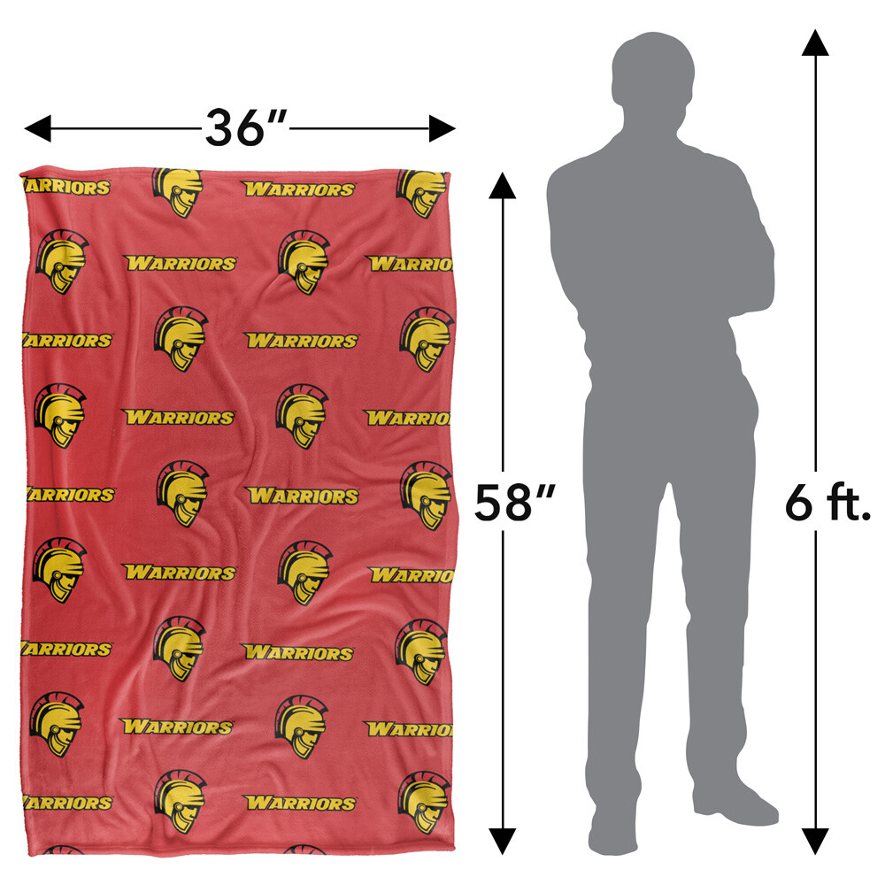 California State University StanislaUS Logo Pattern Silky Touch Throw Blanket