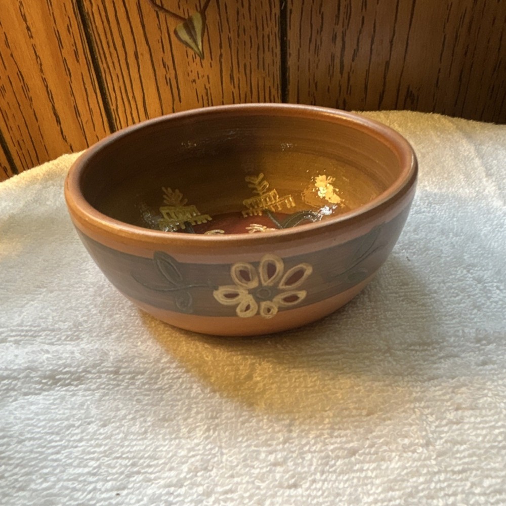 Handmade Peruvian Ceramic Bowl Urubamba Cusco Decorative Pottery