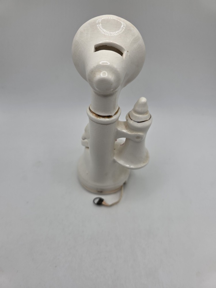 Vtg. Japan Ceramic Telephone Sewing Caddy