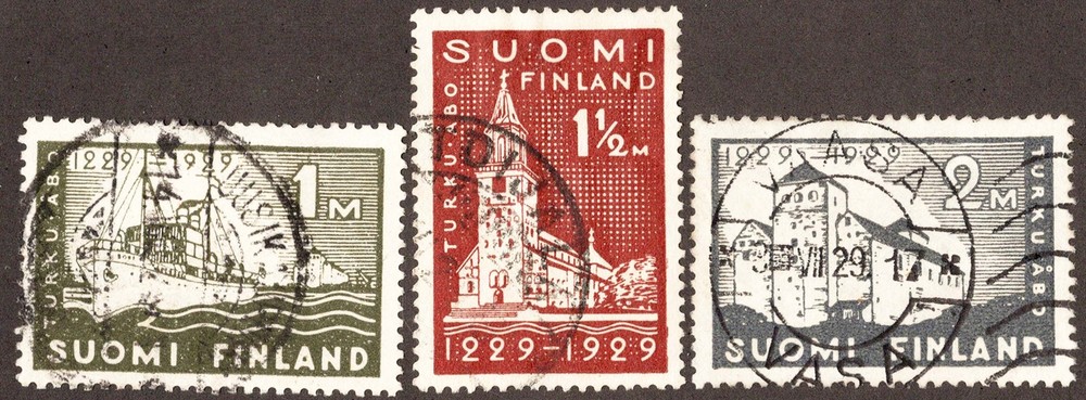 Finland Scott 155-157 Used.