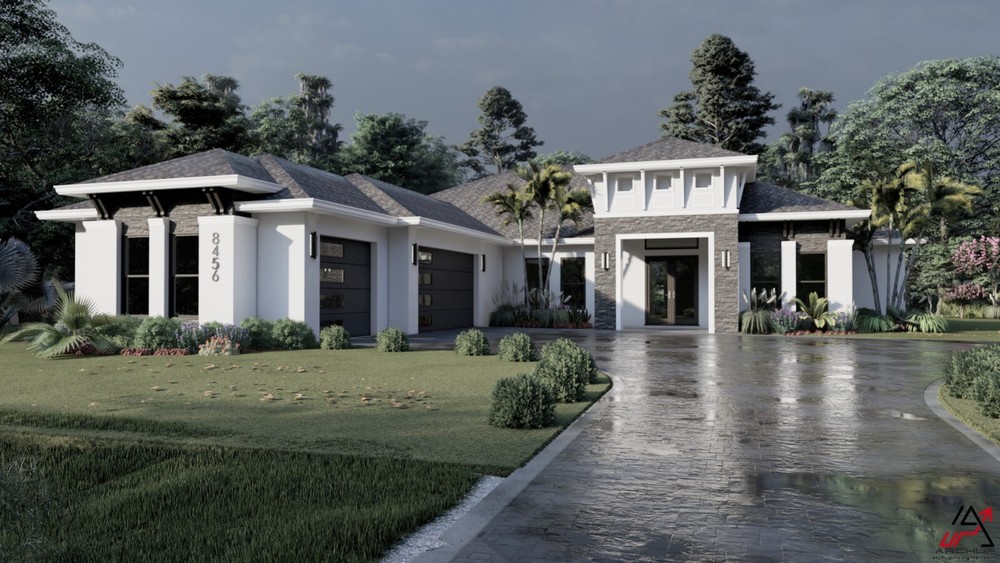 BLUEPRINTS CONTEMPORARY HOUSE PLAN ARCHUP #118