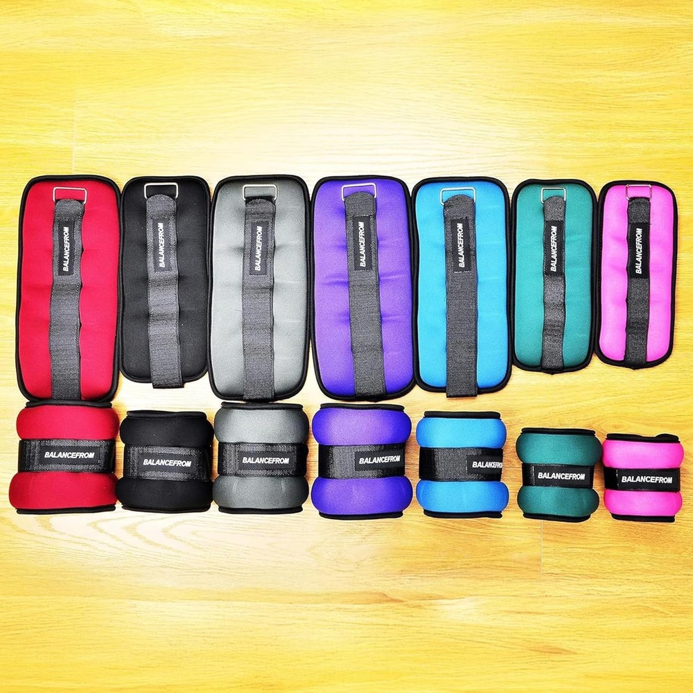 Fully Customizable Ankle Weights 1-20lbs Pair, Perfect for Cardio & Strength