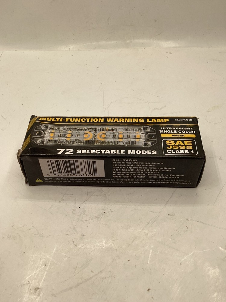 Optronics SLL17AC1B Surface Mount Amber LED Warning Lights 72 adjustable modes