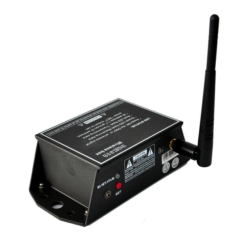 Mini Wireless Transmitter Receiver DMX Controller Box 126 Channels Long Distance