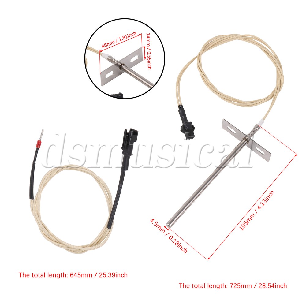 Temperature Sensor Replacement for Pit Boss with Screws & Nuts 725x645mm