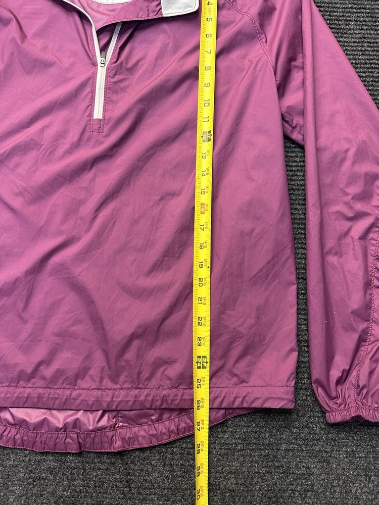Peter Millar Wind Quarter Zip Pullover Jacket Purple Size Medium