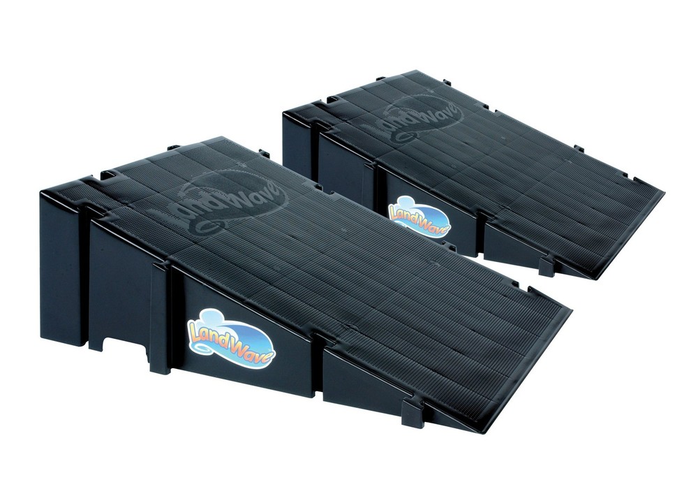 Landwave Skateboard Ramp 2-Pack 2, Black