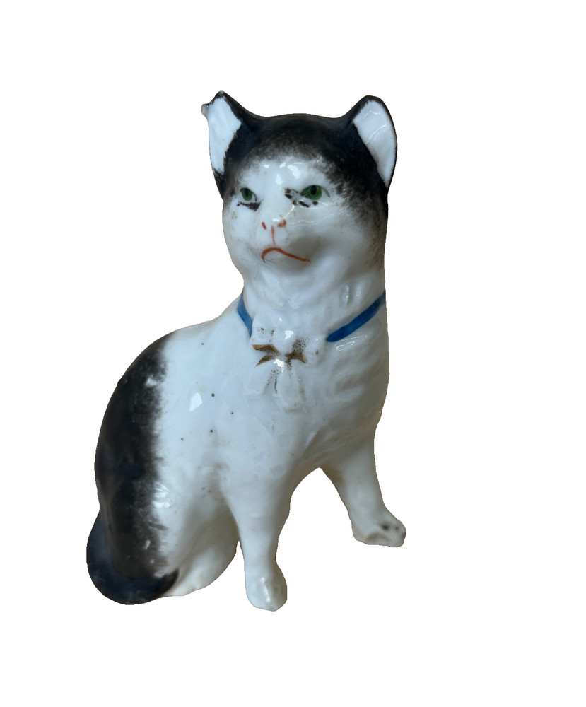 C.1890 Victorian Cat Spill Vase