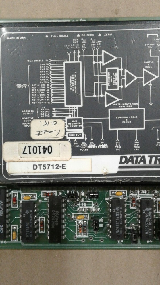 Data Translation Acquisition Module DT5712-E 041017 #015B3