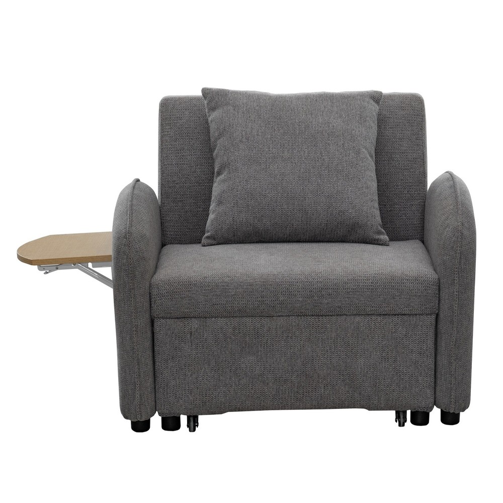 Convertible Sofa Bed Chair 3 in 1 Pull-out Sofa Bed w/ Computer Board & USB Port