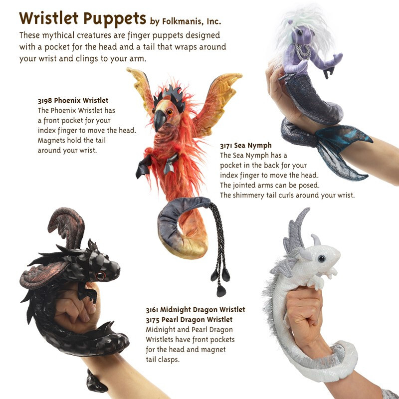 Folkmanis Puppet Phoenix Wristlet