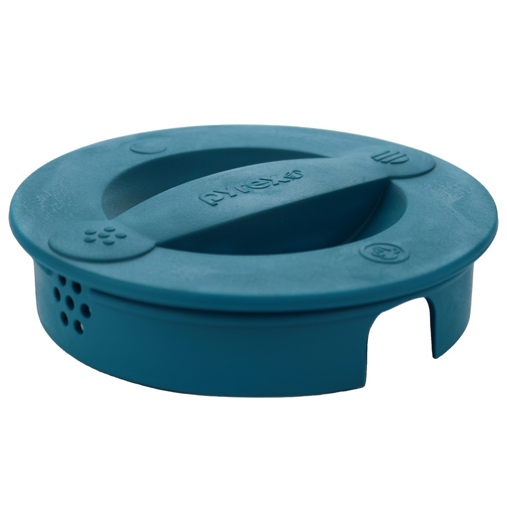 Pyrex 516-RRD-PC Adriatic Blue 2-Cup Measuring Cup Lid (4-Pack)