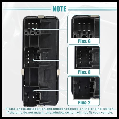 Front Left Driver Side Master Power Window Switch Fit for Land Rover LR3 -