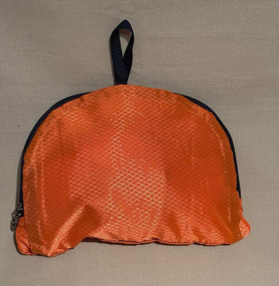 Backpack, Collapsible, Foldable Travel Pack, Packable, Durable--Orange