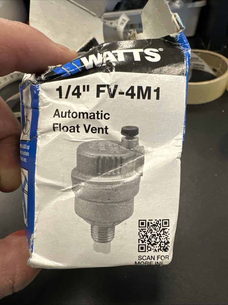 G-9. NEW Watts 0590716 1/4" FV-4M1 Automatic Float Vent