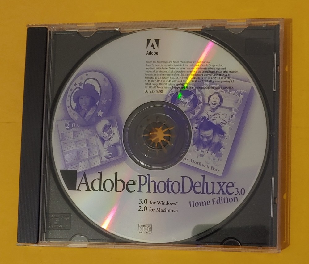 Adobe Systems PhotoDeluxe 3.0 Home Edition CD for Windows & Macintosh Editing
