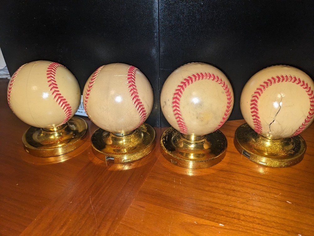 4 Baseball doorknobs