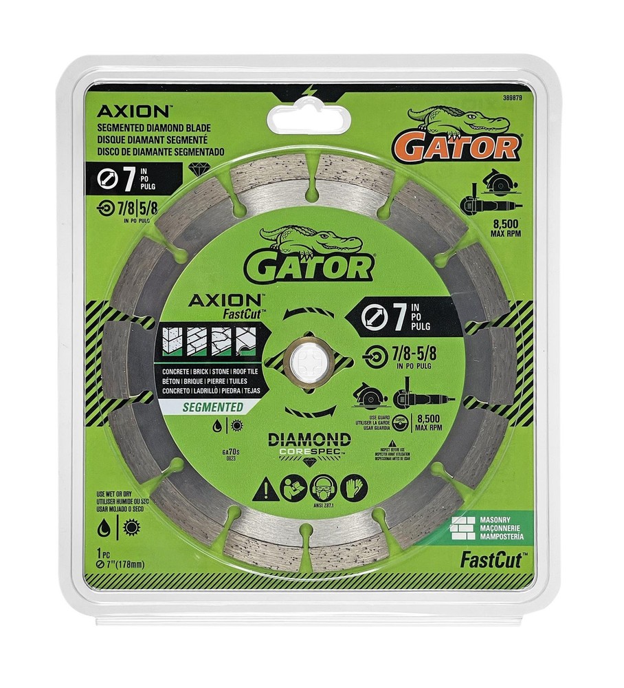 Gator 7" FastCut Segmented Diamond Cutting Blade- 389879